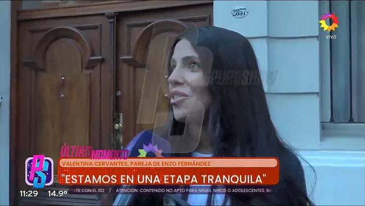 Valentina Cervantes habló de los rumores de romance entre Enzo Fernández y Pampita