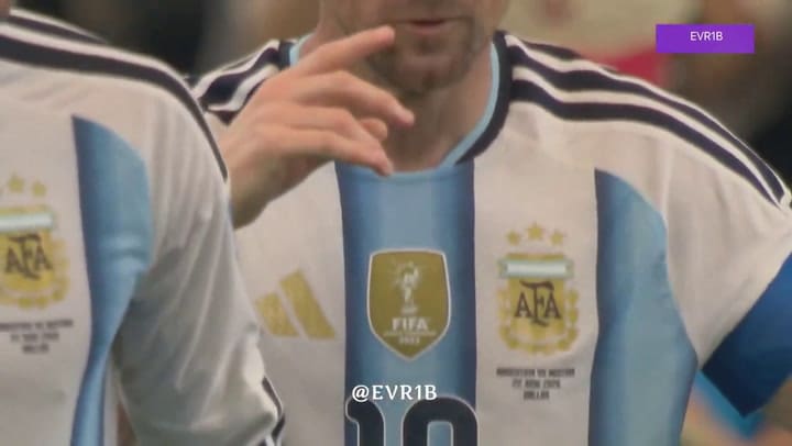 El golazo de Lionel Messi contra Austria desde la cámara del árbitro