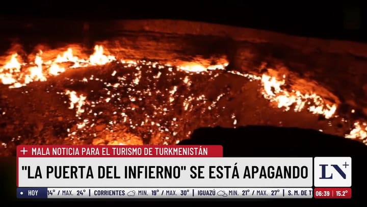 "La puerta del infierno" se esta apagando