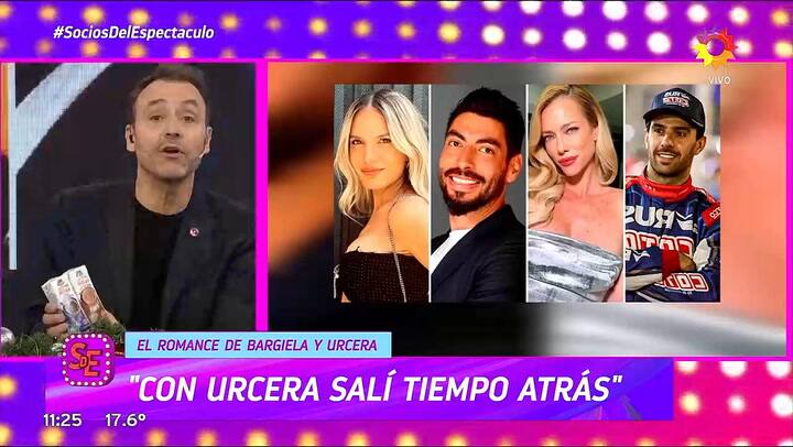 En Socios del Espectaculo hablaron del romance Bargiela y Urcera
