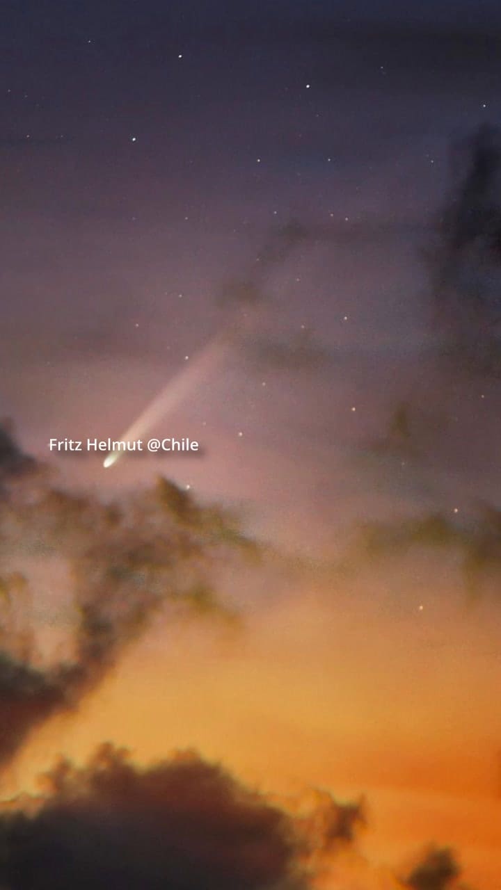 ¡¡Regresa!! #Cometa #Tsuchinshanatlas #Atardecer #Oeste #Hoyenelcosmos