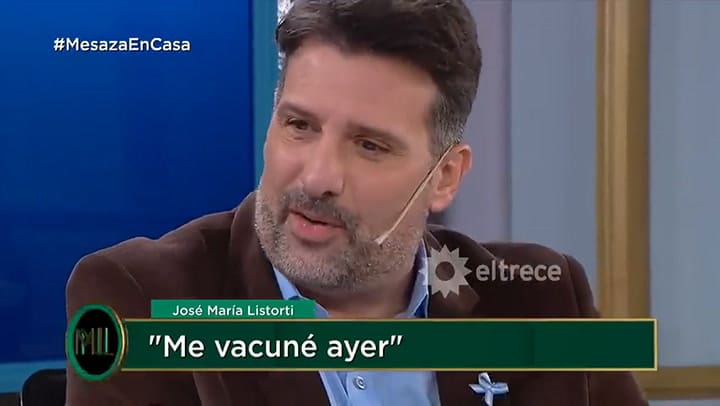 Verónica Llinás sufrió un percance en la mesaza y debió ser asistida - Fuente: eltrece