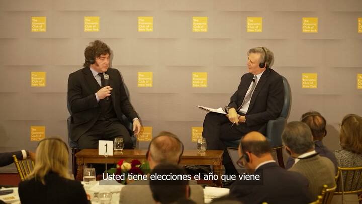 JAVIER MILEI HABLA DE LAS ENCUESTAS Y RELECCIÓN