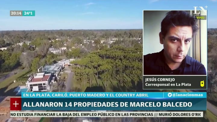 Allanaron 14 propiedades de Marcelo Balcedo