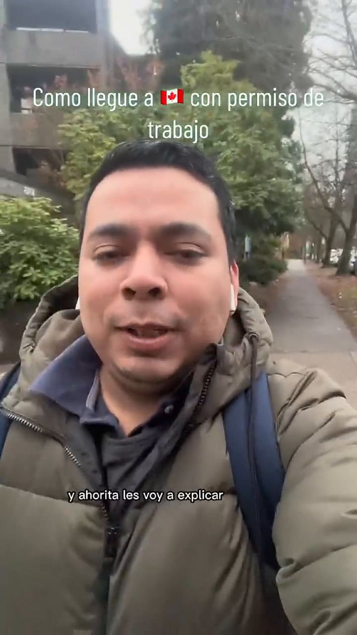 El tiktoker mexicano explica cómo obtuvo su permiso para trabajar en Canadá