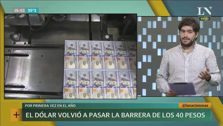 ¿Se escapa el dólar Volvió a pasar la barrera de los $40