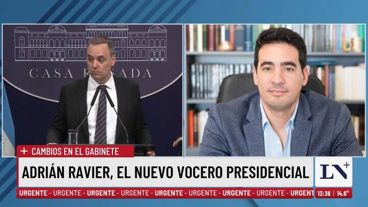 Adorni deja la voceria presidencial