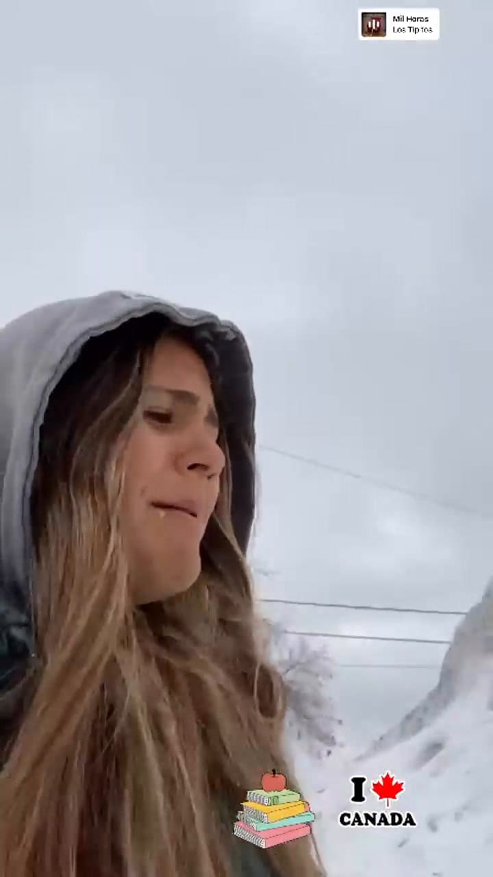 Amalia Granata compartió un video de su hija desde Canadá