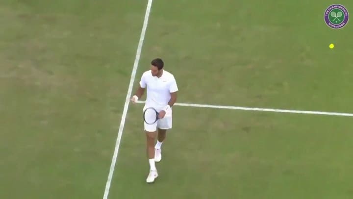 Así festejó Del Potro su triunfo ante Simon, que lo clasificó a cuartos - Fuente: Twitter