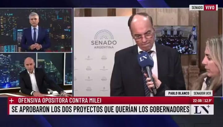 El cruce entre el senador Pablo Blanco y el periodista Esteban Trebucq