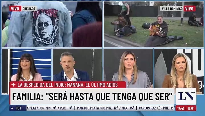 La despedida al Indio Solari en Villa Dominico
