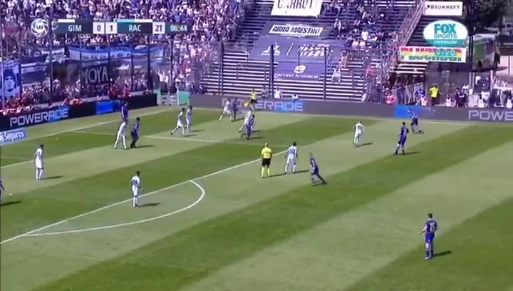 El gol de Matías García con el que Gimnasia había empatado el partido ante Racing
