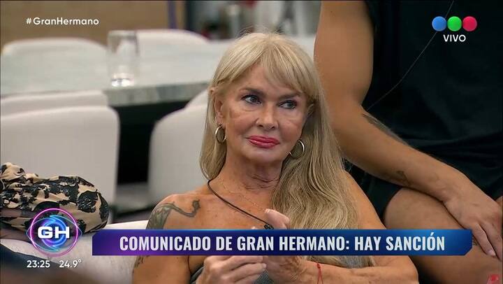 La sansion de Gran Hermano a Isabel