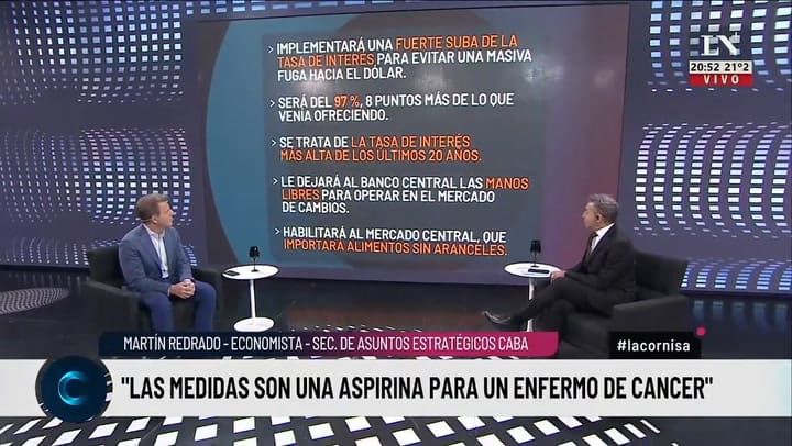 Martín Redrado dio detalles sobre el plan de Horacio Rodríguez Larreta para bajar la inflación