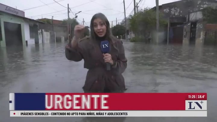 Inundaciones por el temporal: así está la situación en Bernal
