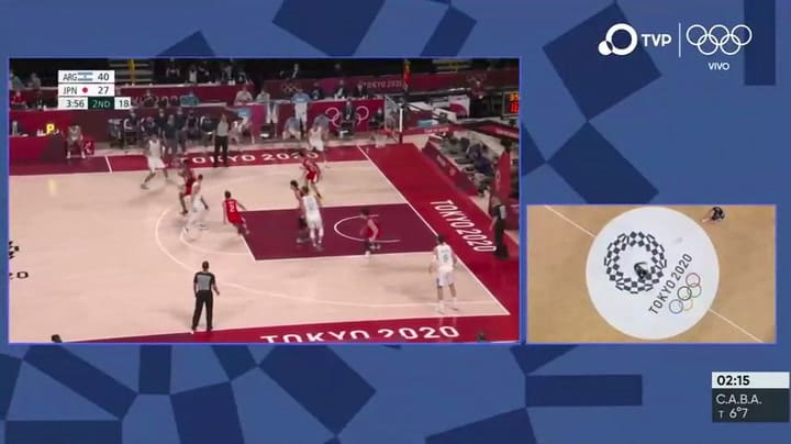 Buena asistencia - 3:56 segundo cuarto