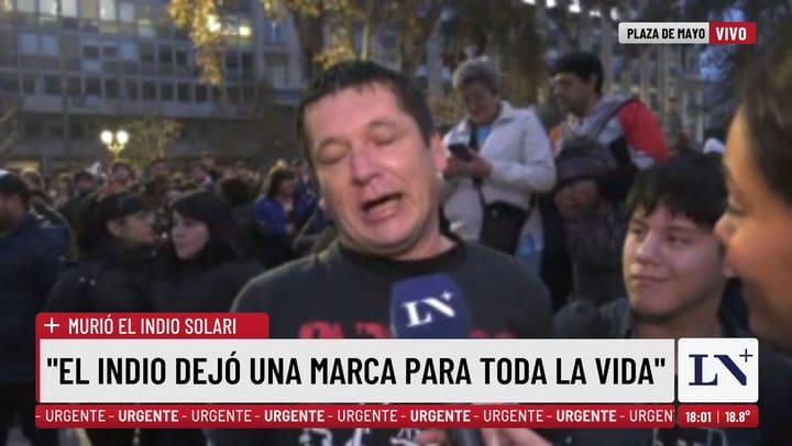 El homenaje al Indio en Plaza de Mayo