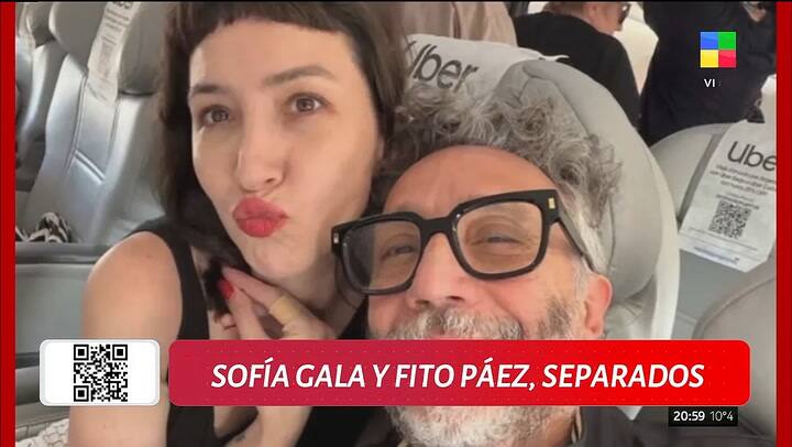 Aseguran que la relación de Sofía Gala y Fito Páez habría llegado a su fin