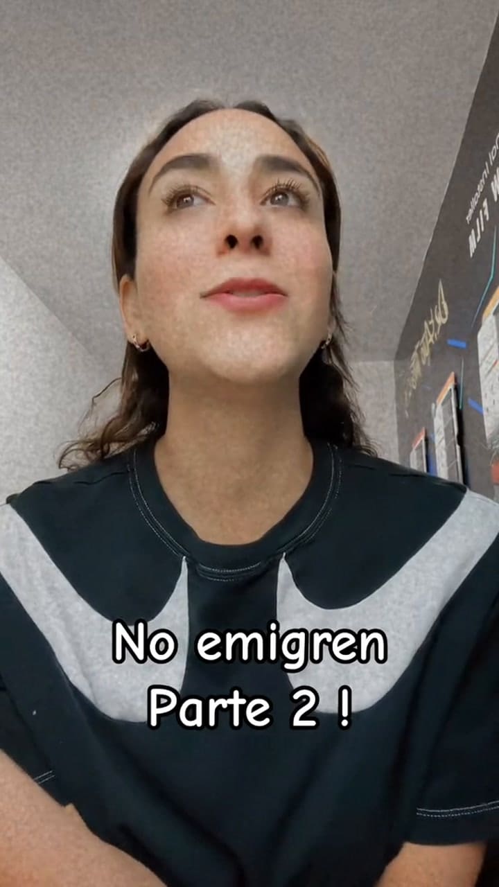 La mujer dio las razones por las que no recomienda emigrar