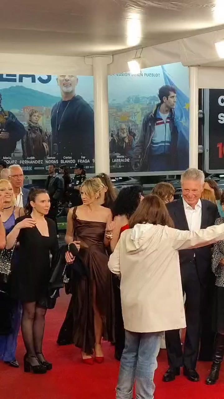 la proyección de la película argentina Belén en el Festival de Cine de San Sebastián.