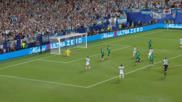 Tercer gol de Argentina vs Argelia