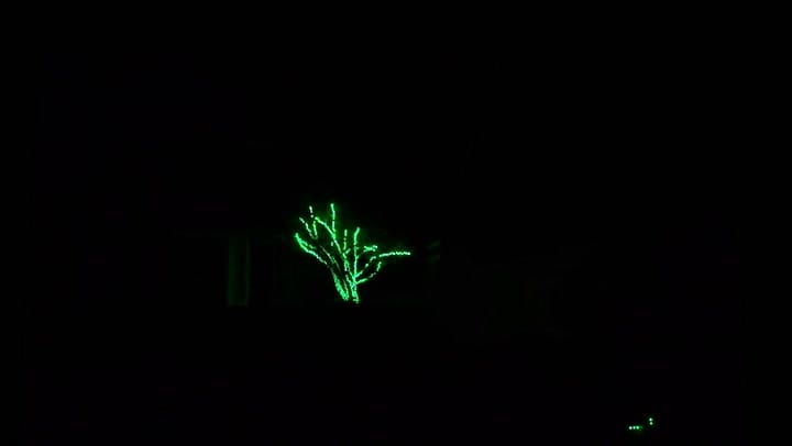 El espectacular alumbrado de una casa para Halloween