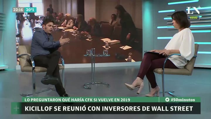 Axel Kicillof: 'El Fondo tampoco quiere romper un país'