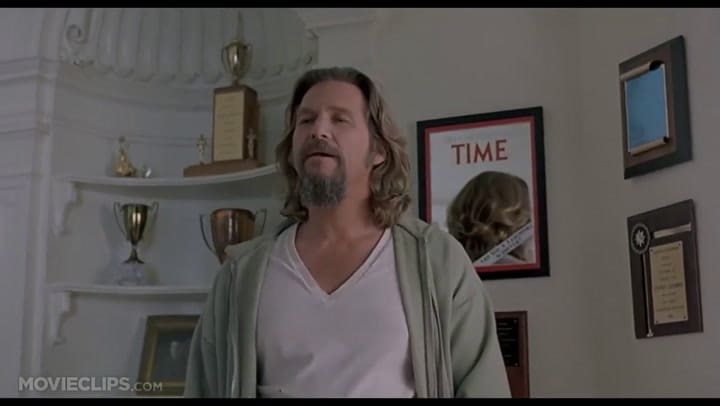 Los dos Lebowski, frente a frente - Fuente: YouTube