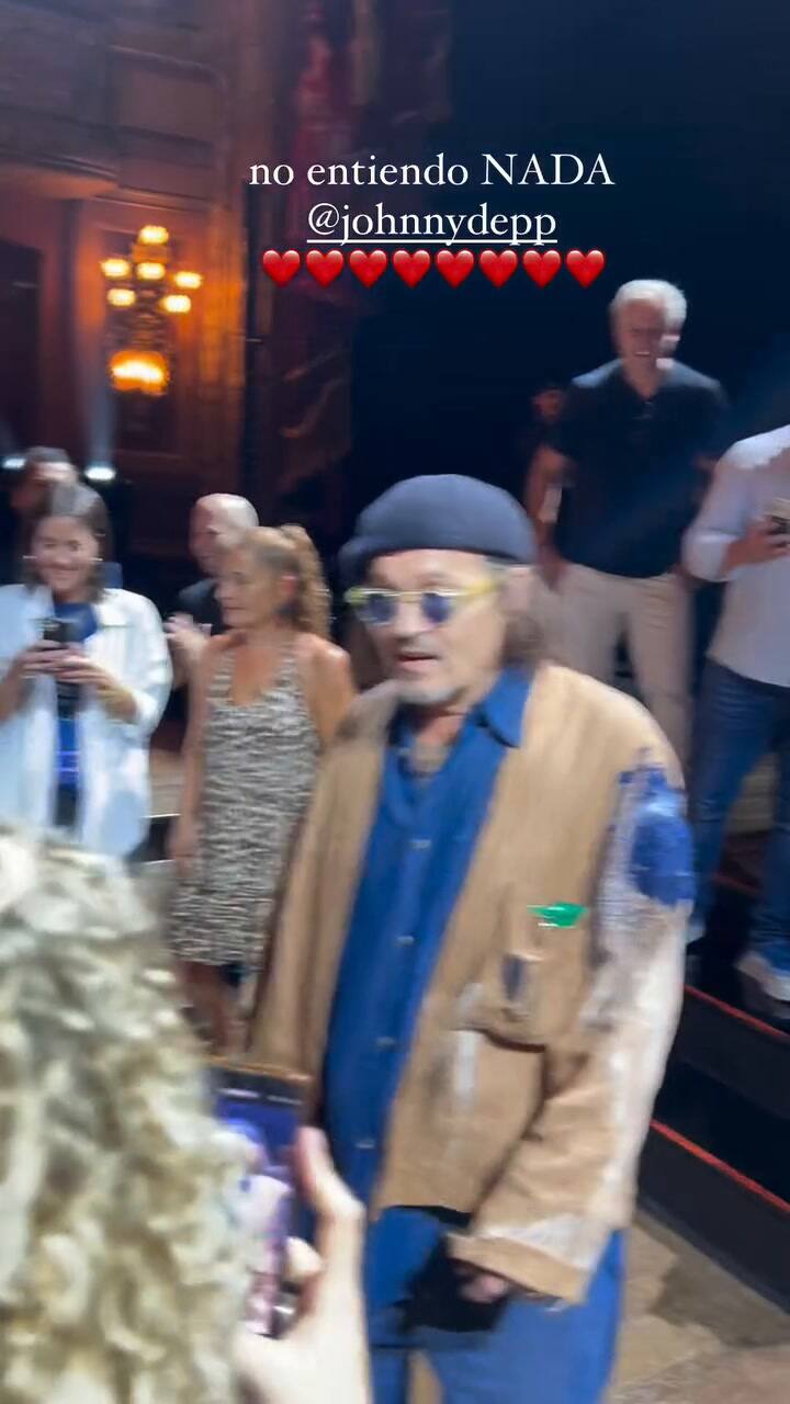 Johnny Depp en el Teatro Colón