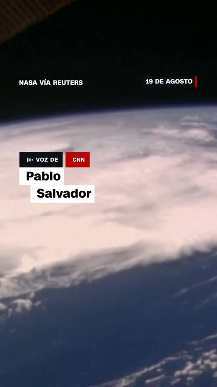 Las nuevas imágenes del huracán Eric y su avance cerca de EE.UU. visto desde la Estación Espacial Internacional