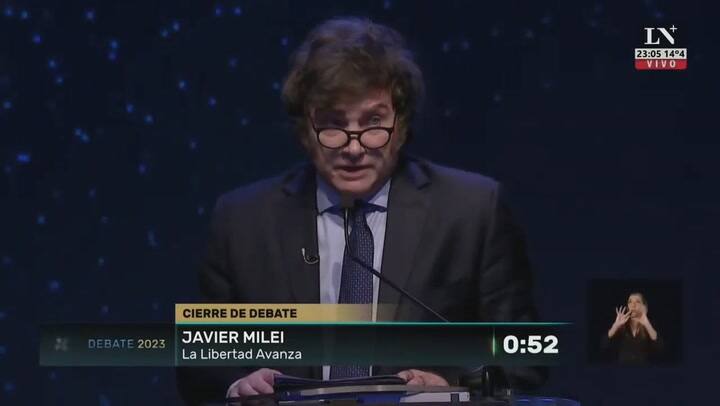 Javier Milei: 'Hemos escuchando la posición de candidatos que parece que son marcianos'