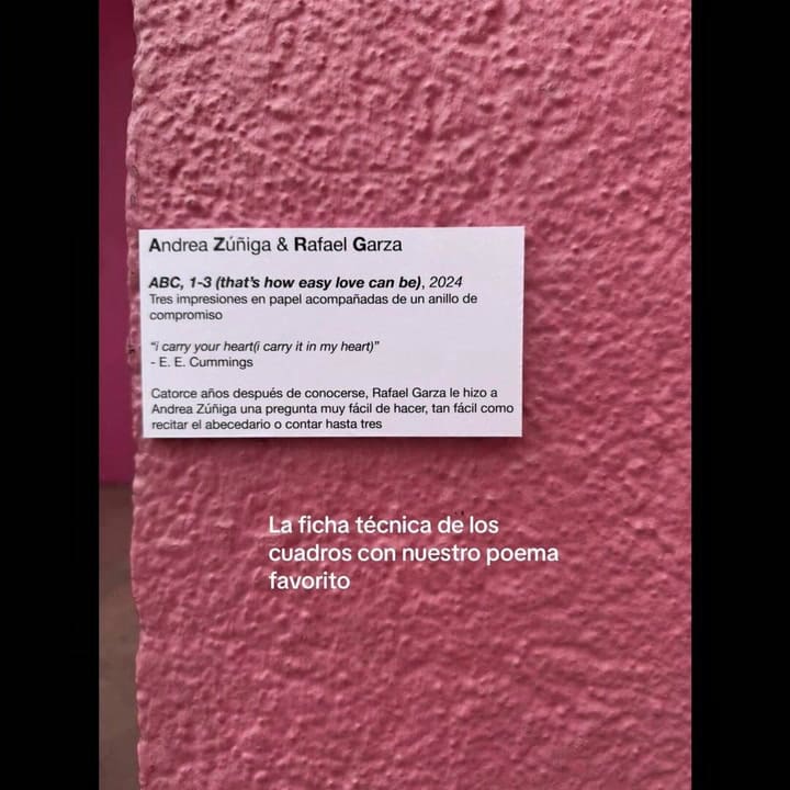 Le propuso casamiento en un museo y le pidió a los artistas que colaboraran con sus cuadros