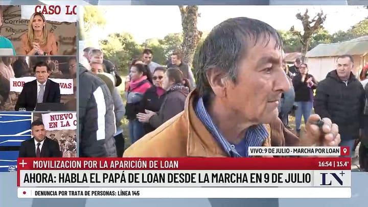 Papa de loan desde la marcha en 9 de Julio