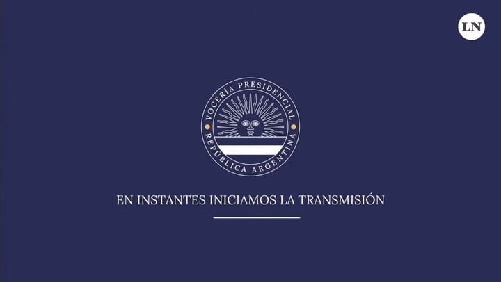 Conferencia de prensa del vocero presidencial Manuel Adorni