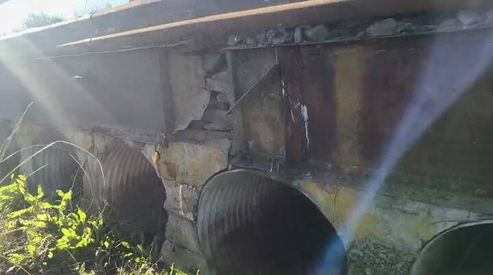 Productores revelaron el estado del puente en la ruta 46