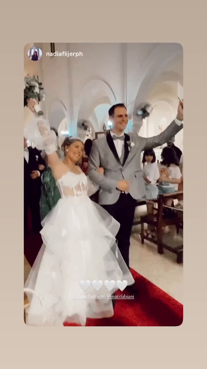 Daniella Mastricchio, exChiquititas que cantaba 'Corazón con agujeritos', se casó el pasado viernes