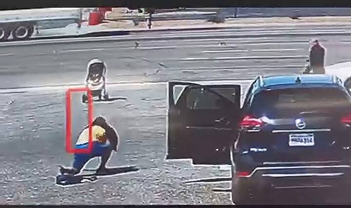 Salvó al niño de ser atropellado