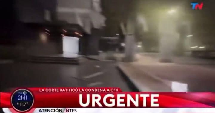 Los destrozos en el hall de TN y El trece