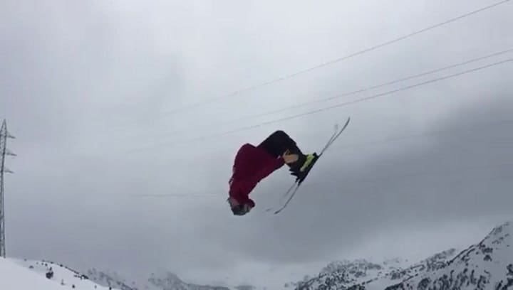 Martín Rossi haciendo lo que sabía hacer - Fuente: Instagram