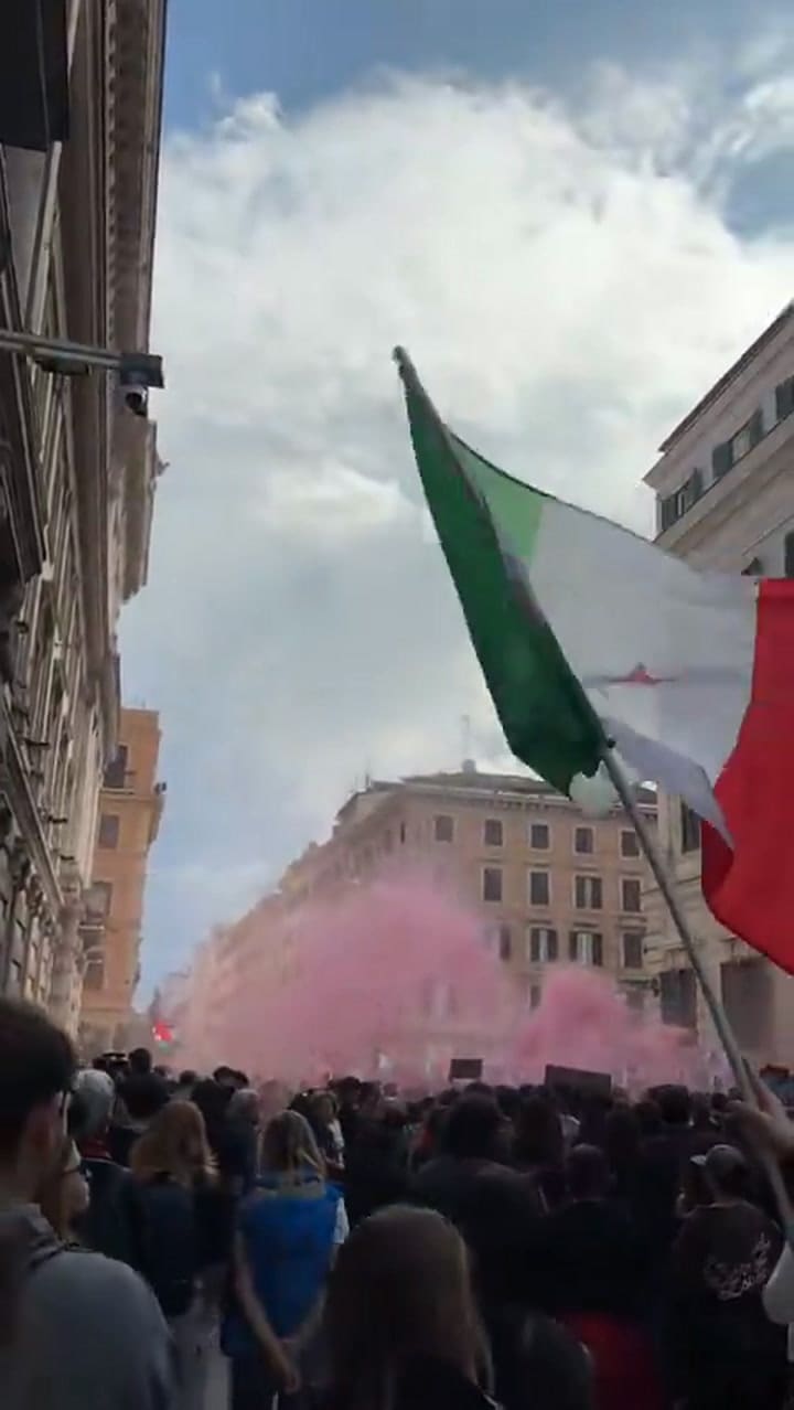 Protestas en Italia