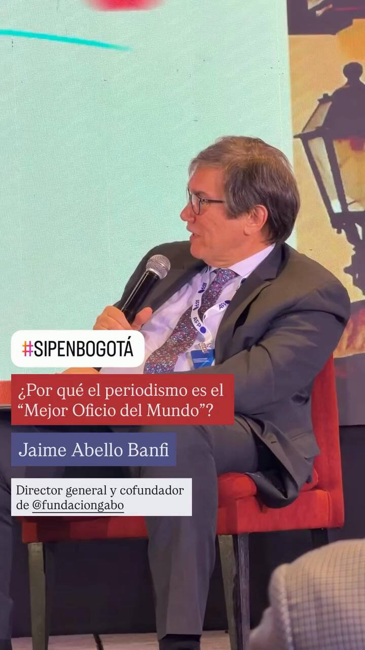 Jaime Abello Banfi en el homenaje a Gabriel García Márquez en la SIP de Bogotá