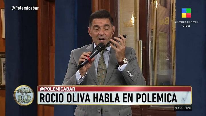 Furiosa por los rumores, Rocío Oliva cruzó a Horacio Cabak en Polémica en el bar - Fuente: América