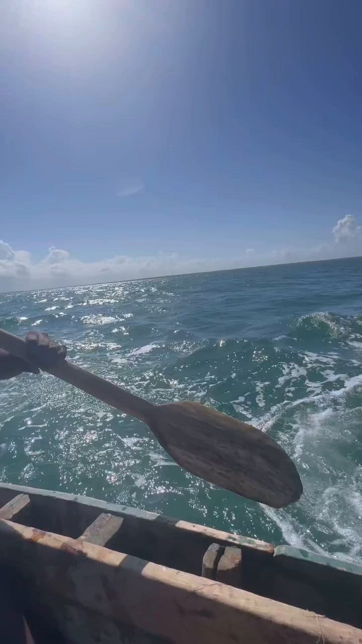 Con pescadores en una isla de Mozambique