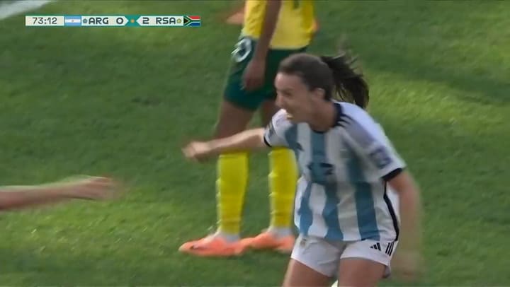 Así fue el espectacular primer gol de Argentina ante Sudáfrica