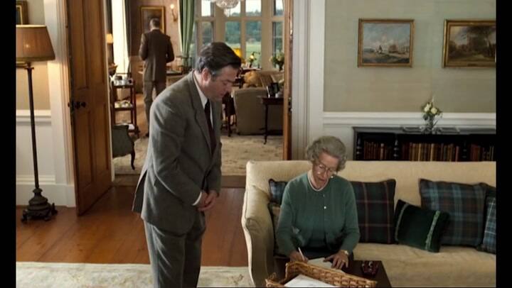 Escena de La reina, con Helen Mirren