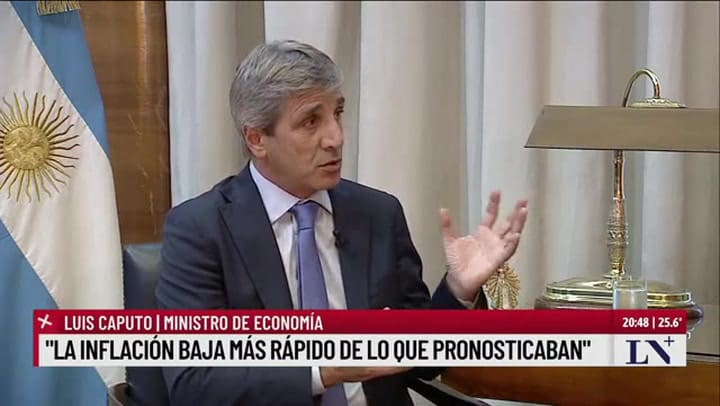 Luis Caputo: “No hay antecedente mundial de una reducción de cinco puntos de déficit en un mes”