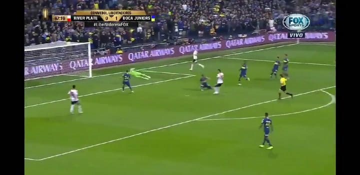 Golazo de Pratto tras una gran jugada colectiva de River Plate - Fuente: Fox Sports