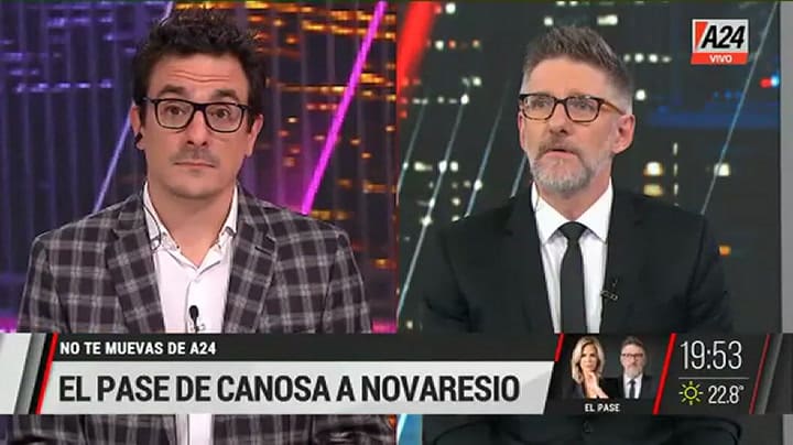 Luis Novaresio sorprendió a Viviana Canosa con regalos subidos de tono