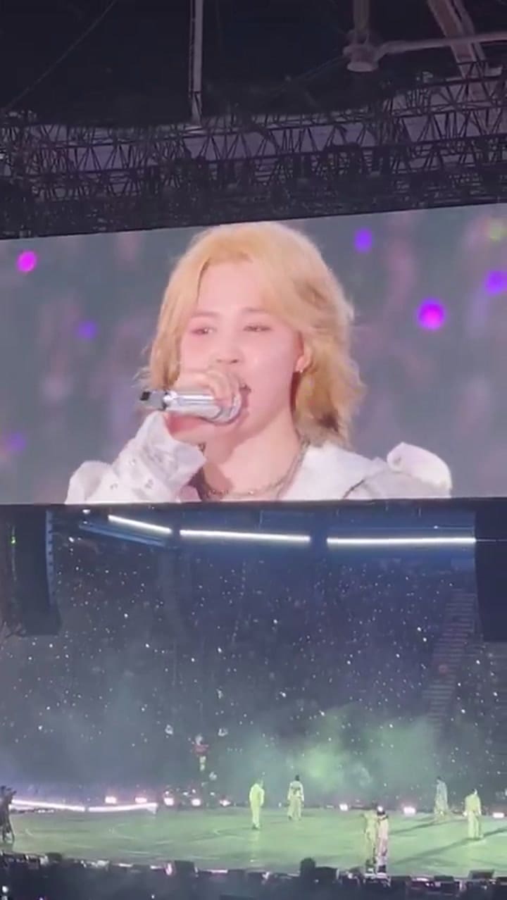 Jimin de BTS fue el primero en intervenir y le pidió al público que no se empuje