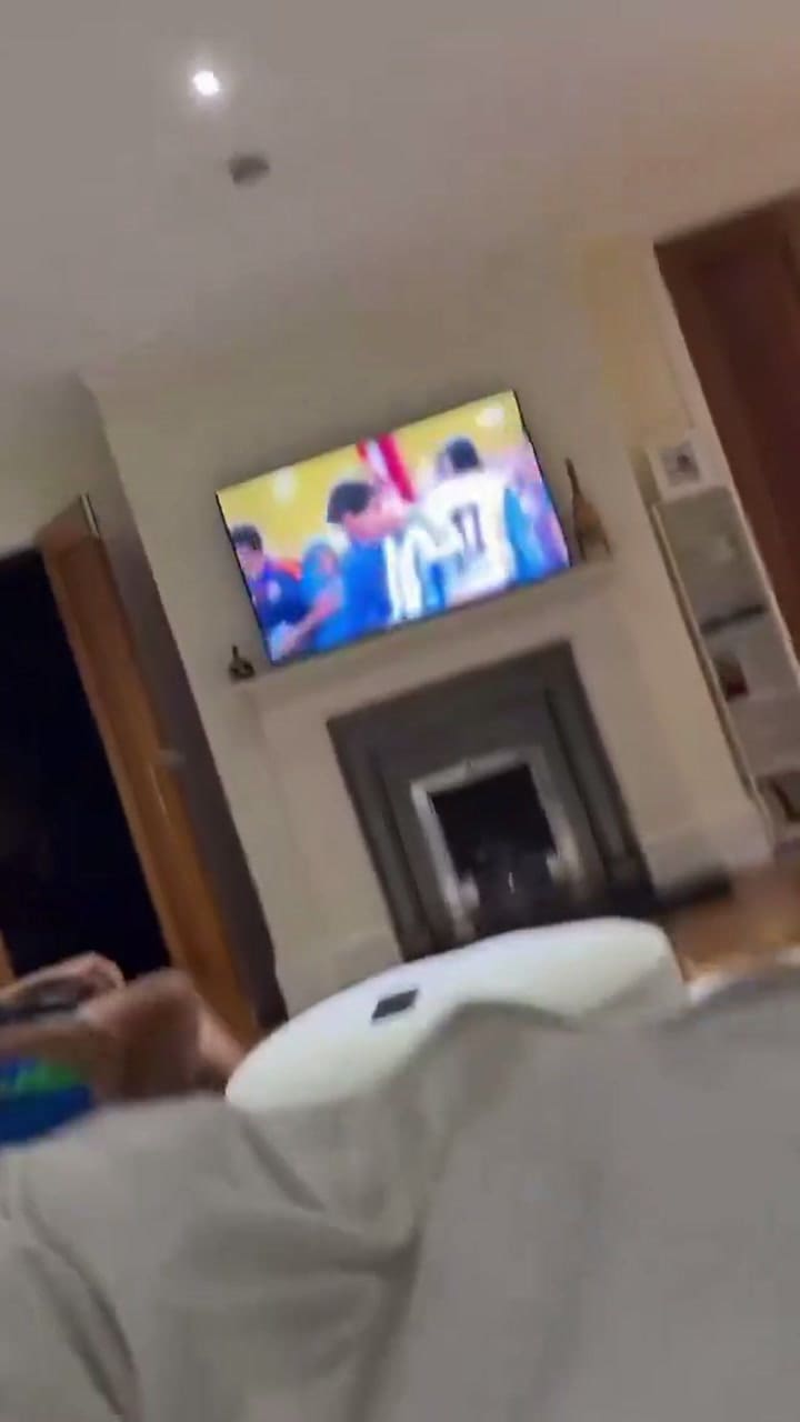 El eufórico festejo de Richarlison por el gol de España a la Argentina en la final del Mundial